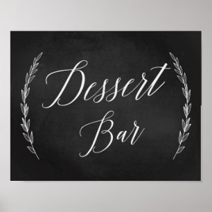 Weddenschap - Twitter-bord voor balie in dessert Poster
