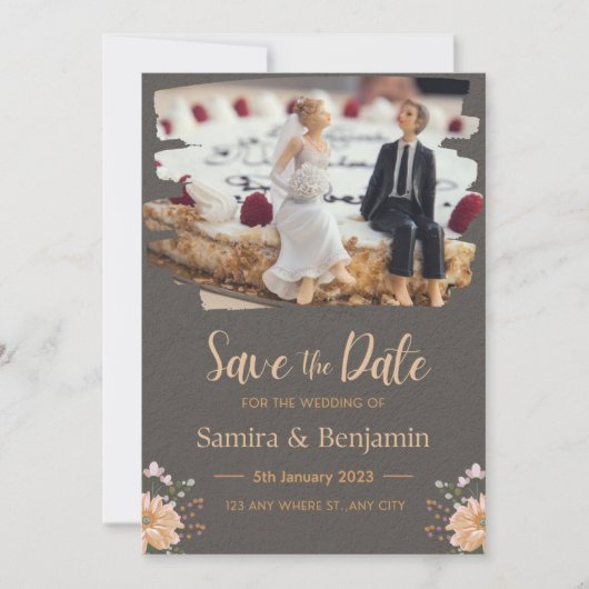 Weddenschap Twitter van een paar, donkergrijs en O Kaart (Voorkant)