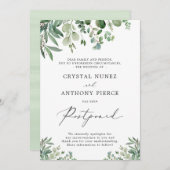 Weddenschap Uitgestelde wijziging van datum Eucaly Kaart (Voorkant / Achterkant)