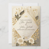 Weddenschap Uitnodiging Uitgebreide Luxe Design (Voorkant)