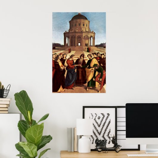 Weddenschap van de maagd door Raffael Poster (Thuiskantoor)