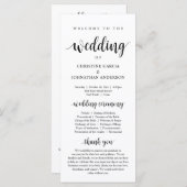 Weddenschap van de moderne bruiloft programma (Voorkant / Achterkant)