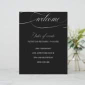 Weddenschap van evenementen in zwart-wit en wit (Staand voorkant)