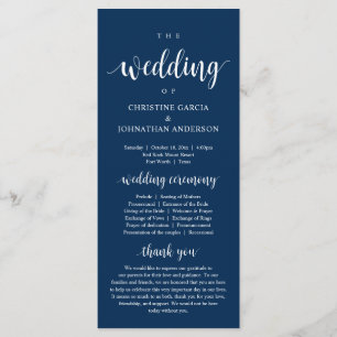Weddenschap van, Modern Wedding Ceremonie, Navy Bl Programma
