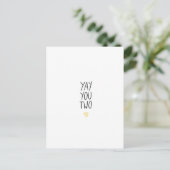 Weddenschap/Verloving-kaart Briefkaart (Staand voorkant)