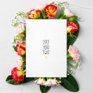 Weddenschap/Verloving-kaart Briefkaart