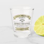 Weddenschap Vintage Eenvoudig Klassiek Shot Glas (Voorkant)