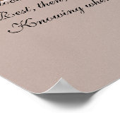 Weddenschap voor de Bride en de Groom Poster (Hoek)