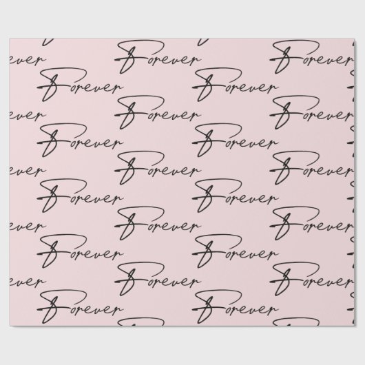 Weddenschap voor een modern script cadeaupapier (Vlak)