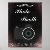 Weddenschap voor fotocabine, chalkboardstijl poster (Voorkant)
