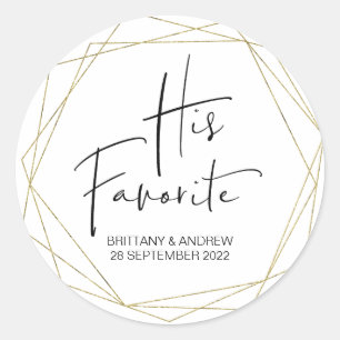 Weddenschap voor zijn favoriete voetballetvat ronde sticker