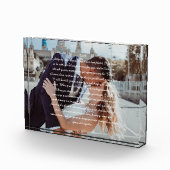 Weddenschap Vows Faux Wrapped Canvas Print Fotoblokken (Rechts)
