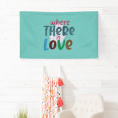 Weddenschap waar liefde heerst spandoek (Insitu)