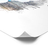 Weddenschap Waterverf Foto Names Keepslag Poster (Hoek)