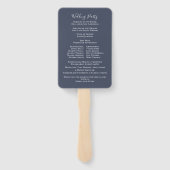 Weddenschap Waterverf Greenery Wedding Programme Handwaaier (Achterkant)