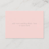 Weddenschap Website | Monogram Coral Gingham Flora Visitekaartje (Achterkant)