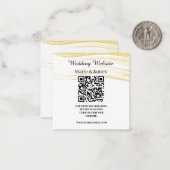 Weddenschap Website Naam QR-code Minimale foto toe Notitiekaartje (Voorkant / Achterkant in situ)