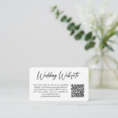 Weddenschap Website QR-code foto Informatiekaartje (Staand voorkant)