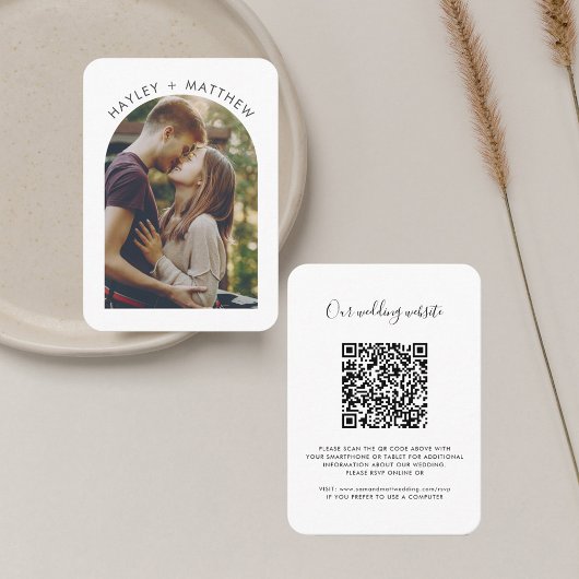 Weddenschap Website QR Code Foto RSVP Informatiekaartje