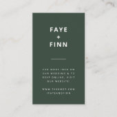 Weddenschap Website | QR Code Green Scandi Minimal Informatiekaartje (Voorkant)
