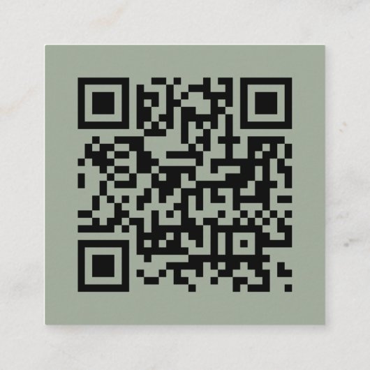 Weddenschap Website | QR-code minimalistisch foto  Informatiekaartje (Achterkant)