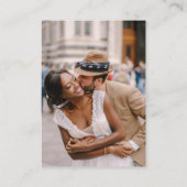 Weddenschap Website | QR-code minimalistisch foto  Informatiekaartje (Achterkant)