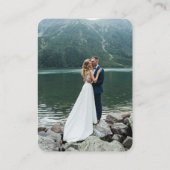 Weddenschap Website QR Code RSVP Foto Aarde Tonen Informatiekaartje (Achterkant)