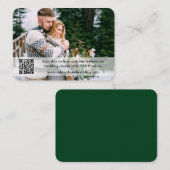 Weddenschap Website QR Overlay Foto Groen Informatiekaartje (Voorkant / Achterkant)