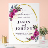 Weddenschap Welkom Acryl Bord (Huwelijk)