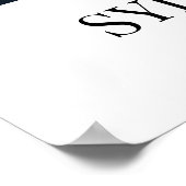 Weddenschap Welkom Elegant Calligraphy Square Foto Poster (Hoek)