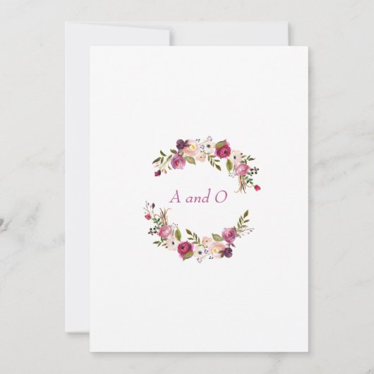 Weddenschap White Roses Kaart (Achterkant)