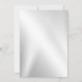 Weddenschap Zilverkleurig Hiny Geometric Elegant Kaart (Achterkant)