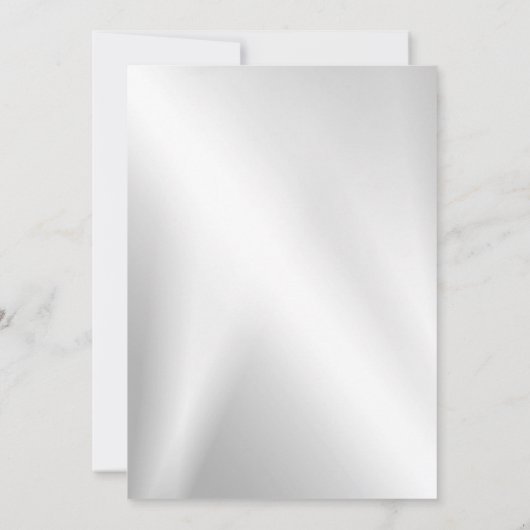 Weddenschap Zilverkleurig Hiny Geometric Elegant Kaart (Achterkant)