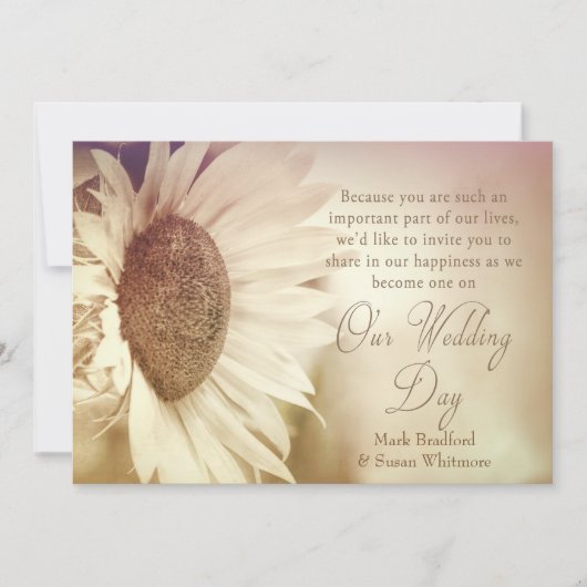 Weddenschap - Zonnebloem - Zachte effecten Kaart (Voorkant)