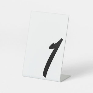 Weddenschap Zwarte Tabel Nummer 1 Pedestal Sign Reclamebord Met Voetstuk