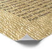 Weddenschapenkaart Mason Jar String Lights Gold Poster (Hoek)