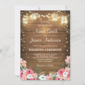 Weddenschappelijke viering Uitnodiging Floral Rust (Voorkant)