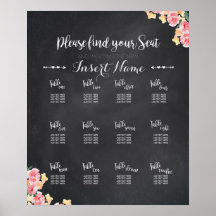 Weddenschappen | Chalkboard Floral