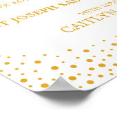 Weddenschappen - Confetti voor donatie - bruiloft Poster (Hoek)