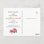 Weddenschappen De datum opslaan | Foto met tropisc Briefkaart (Achterkant)