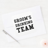 Weddenschappen Drink team Vierkante Sticker (Envelop)