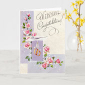 Weddenschappen gefeliciteerd kaart (Gele Bloem)