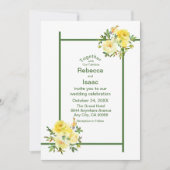 Weddenschappen - Gele rozen Kaart (Voorkant)