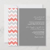 Weddenschappen Gray Coral Chevron Kaart (Achterkant)