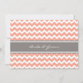 Weddenschappen Gray Coral Chevron Kaart (Voorkant)