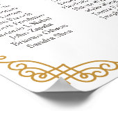 Weddenschappen, kalligrafie, aangepaste kleuren poster (Hoek)