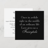 Weddenschappen met Fairytale Love Quote Kaart (Voorkant / Achterkant)