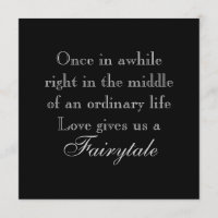 Weddenschappen met Fairytale Love Quote