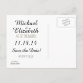 Weddenschappen met liefdesofferte aankondigingskaart (Achterkant)