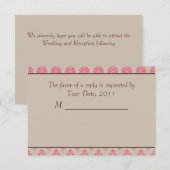 Weddenschappen met RSVP-paarden en -carriage Invit Kaart (Voorkant / Achterkant)